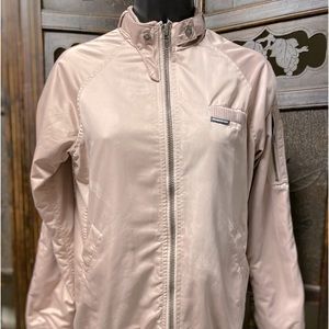 Lightly worn pink satin Members Only Authentic wear jacket. Can